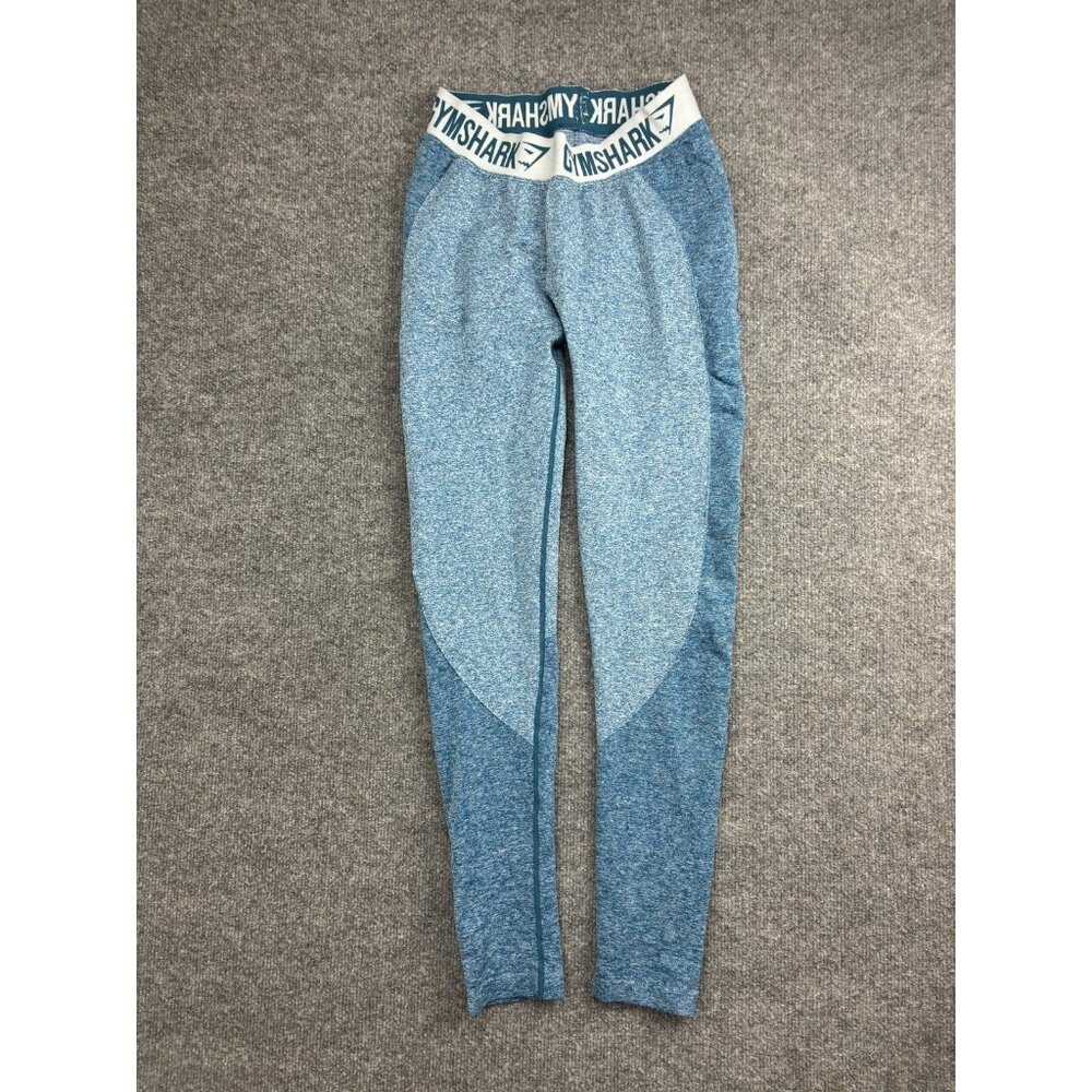 Gymshark Leggings Womens Small Blue Seamless Compression Ankle Yoga Workout